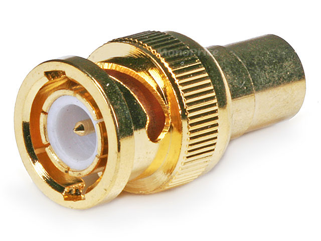 BNC Male to RCA Female Adaptor - Gold Plated